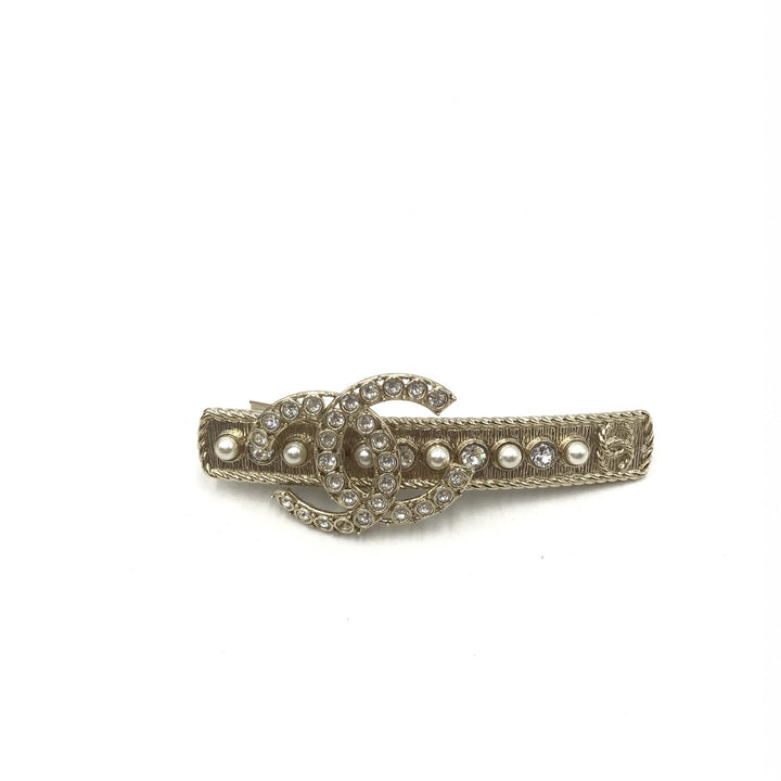 Chanel Crystal Pearl CC Hårklype