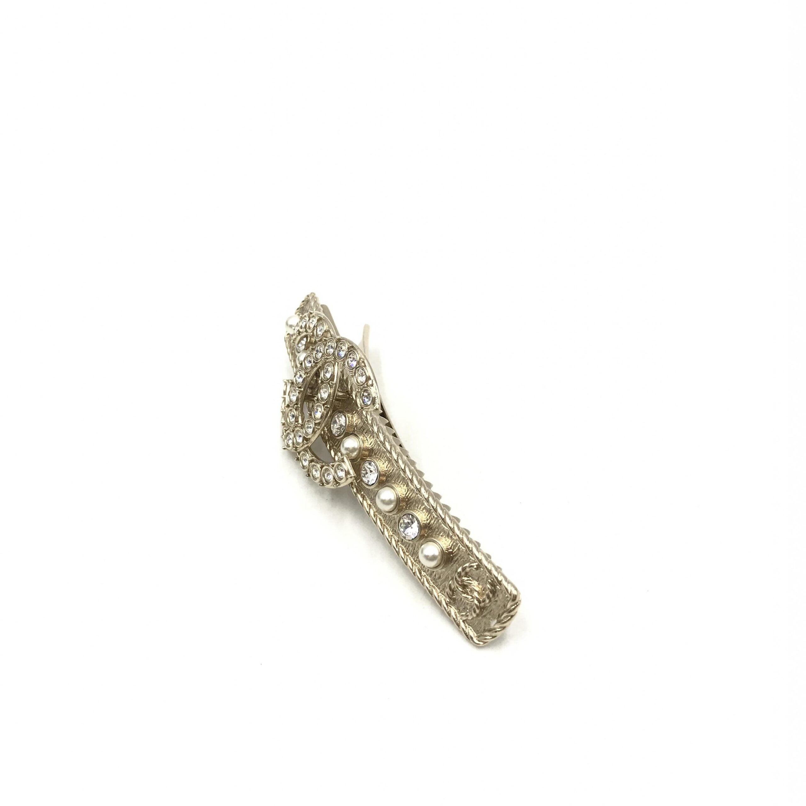 Crystal Pearl CC Hair Clip