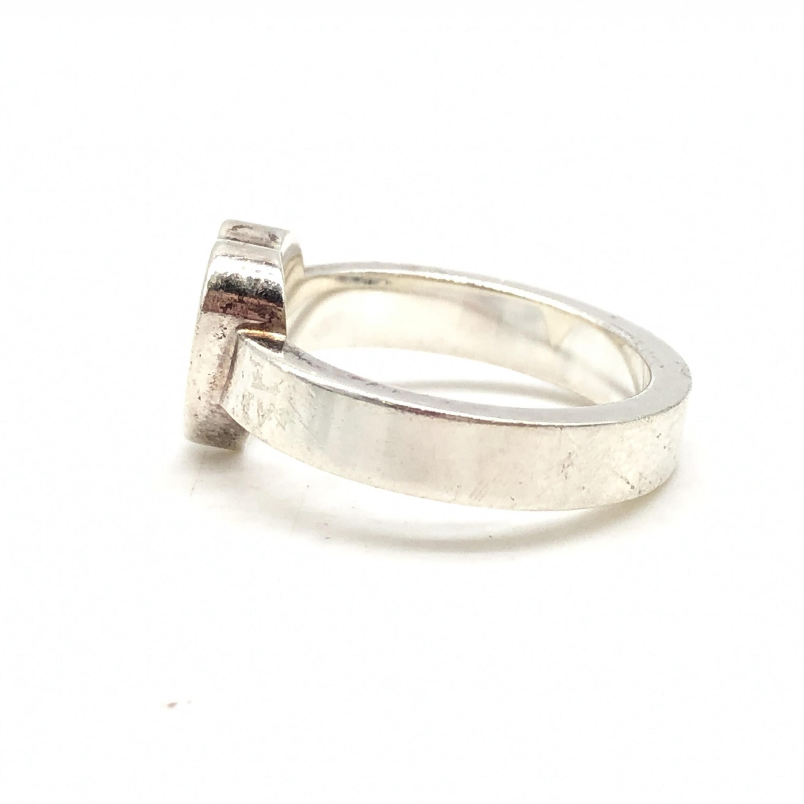 Gucci Sterling sølv Trademark hjertering, US størrelse 5,5