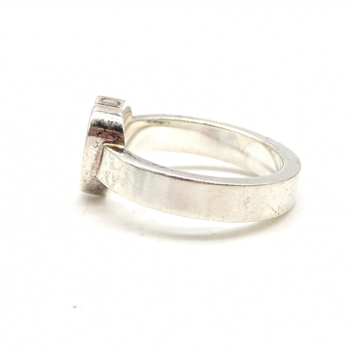 Gucci Sterling sølv Trademark hjertering, US størrelse 5,5