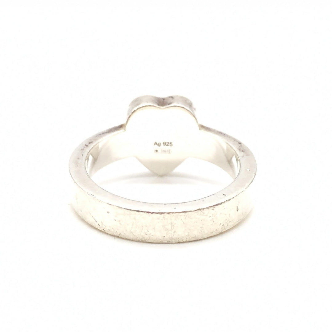 Gucci Sterling sølv Trademark hjertering, US størrelse 5,5