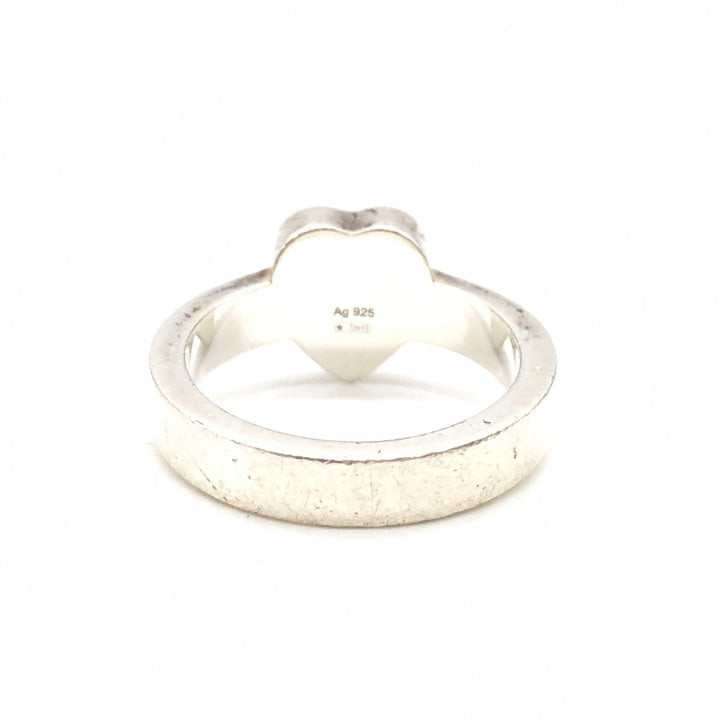 Gucci Sterling sølv Trademark hjertering, US størrelse 5,5
