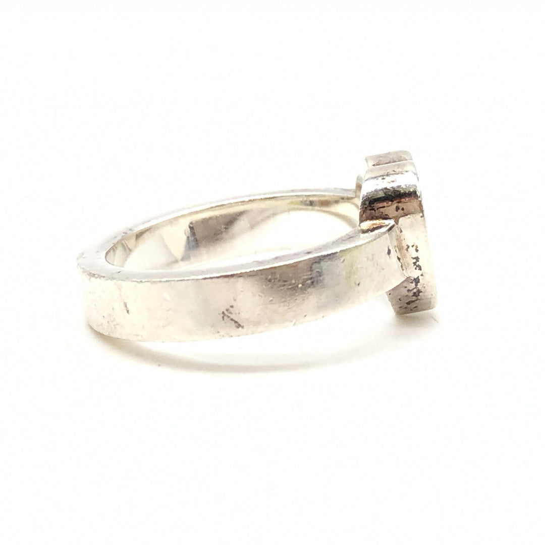 Gucci Sterling sølv Trademark hjertering, US størrelse 5,5