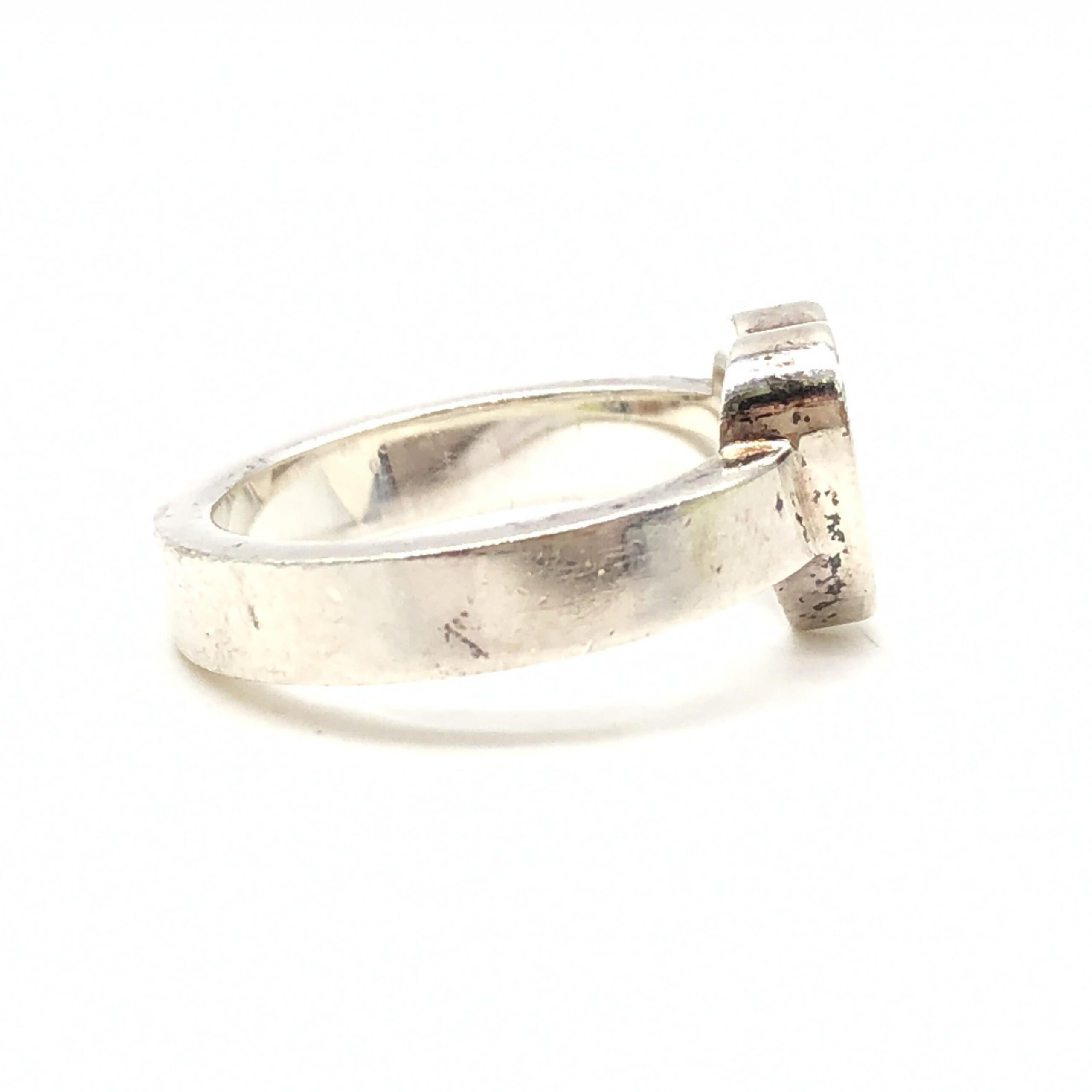 Gucci Sterling sølv Trademark hjertering, US størrelse 5,5
