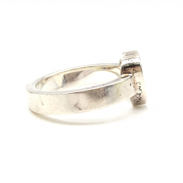 Gucci Sterling sølv Trademark hjertering, US størrelse 5,5