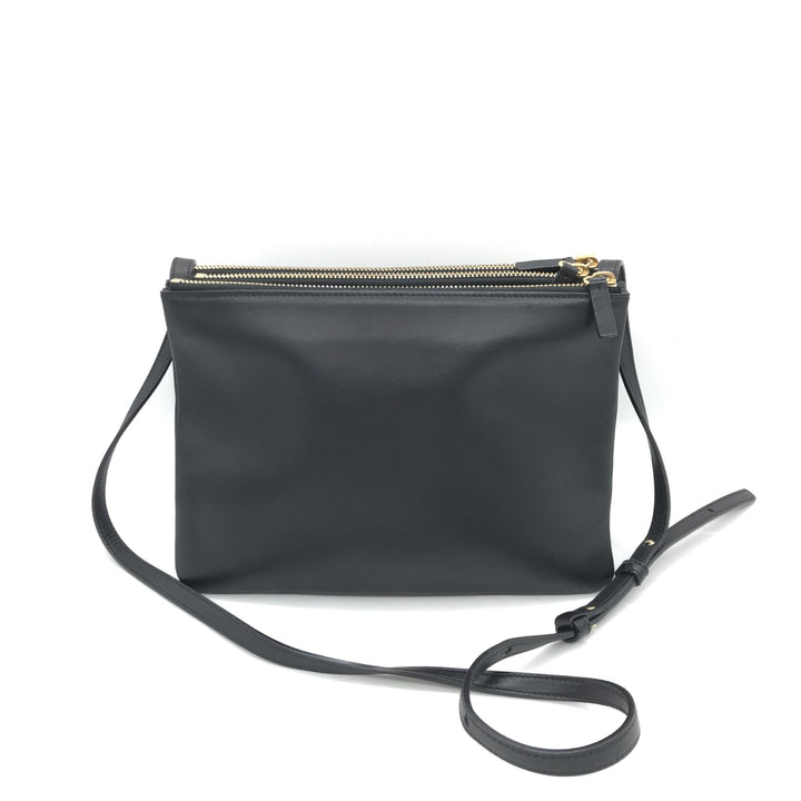 Celine Trio svart skinn skulderveske