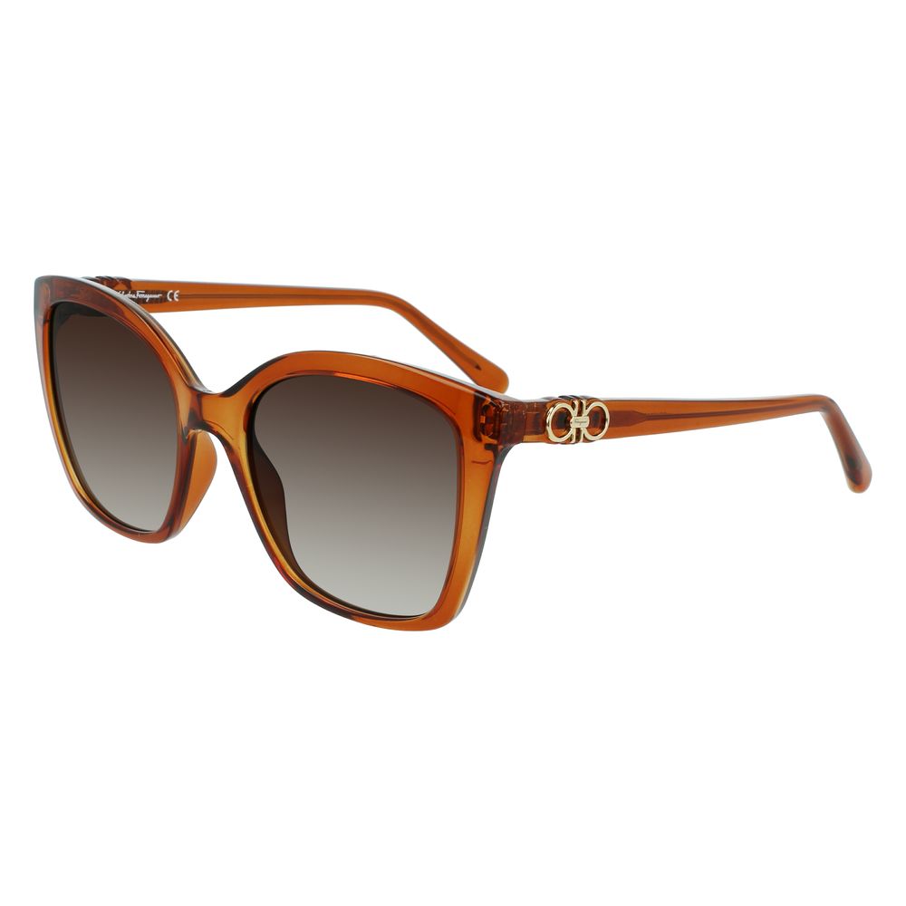 Gafas de sol inyectadas Ferragamo marrones