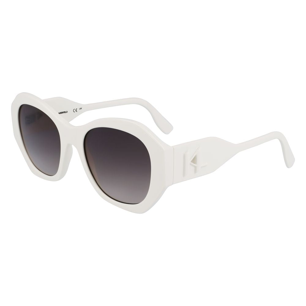 Karl Lagerfeld White Injected Solbriller