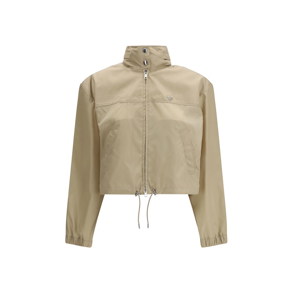 Chaqueta Prada de Poliamida Reciclada Beige