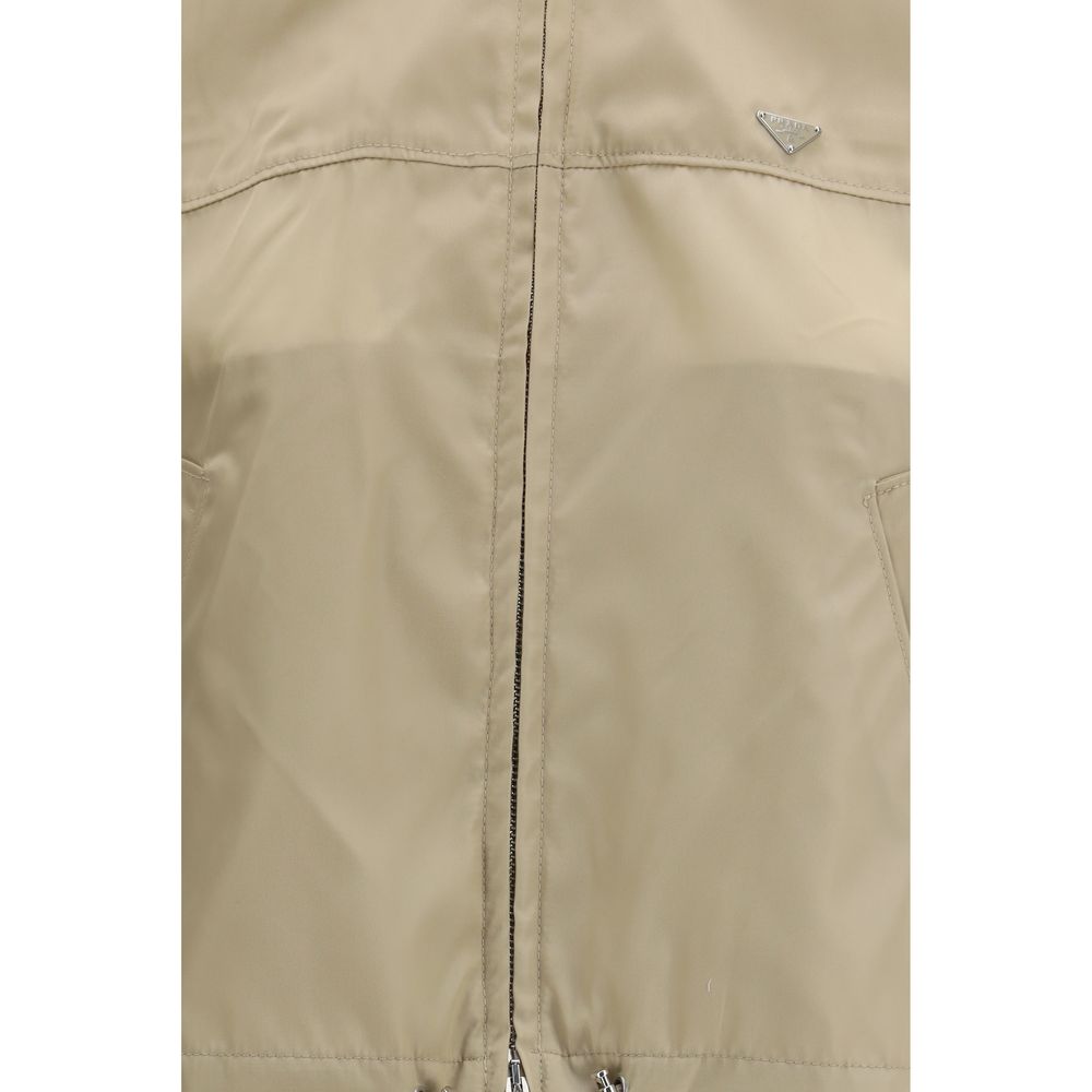 Chaqueta Prada de Poliamida Reciclada Beige