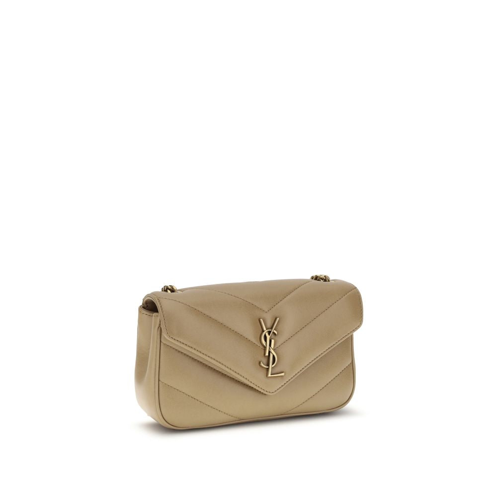 Saint Laurent Beige Lamb Ovis Aries Aries Skulderveske