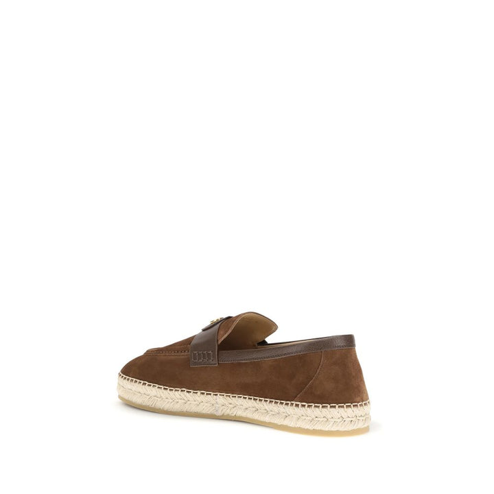 Valentino Garavani brune espadriller i kalveskinn
