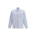 Camisa Prada de poliamida azul estampada