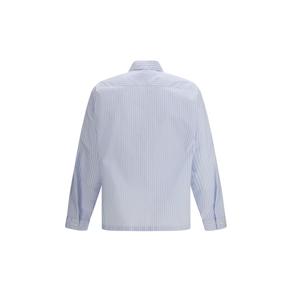 Camisa Prada de poliamida azul estampada