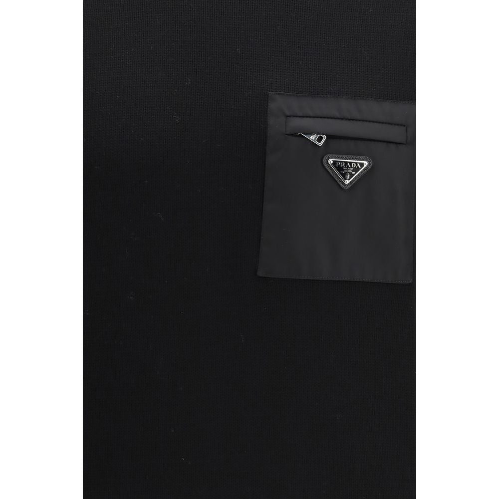 Prada Black Wool Sweatshirt