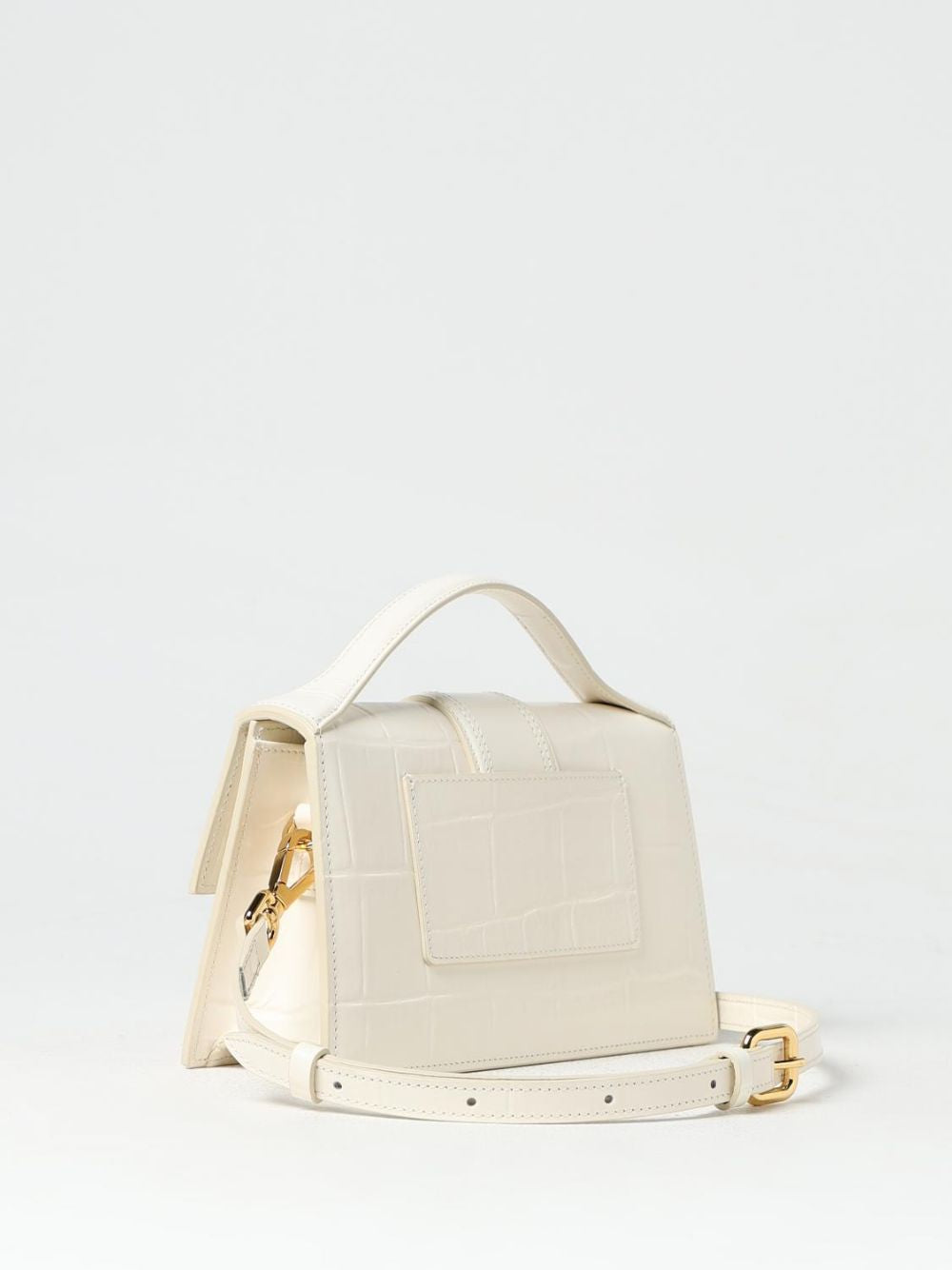 Jacquemus Ivory Cocco Le Grand Bambino Håndveske