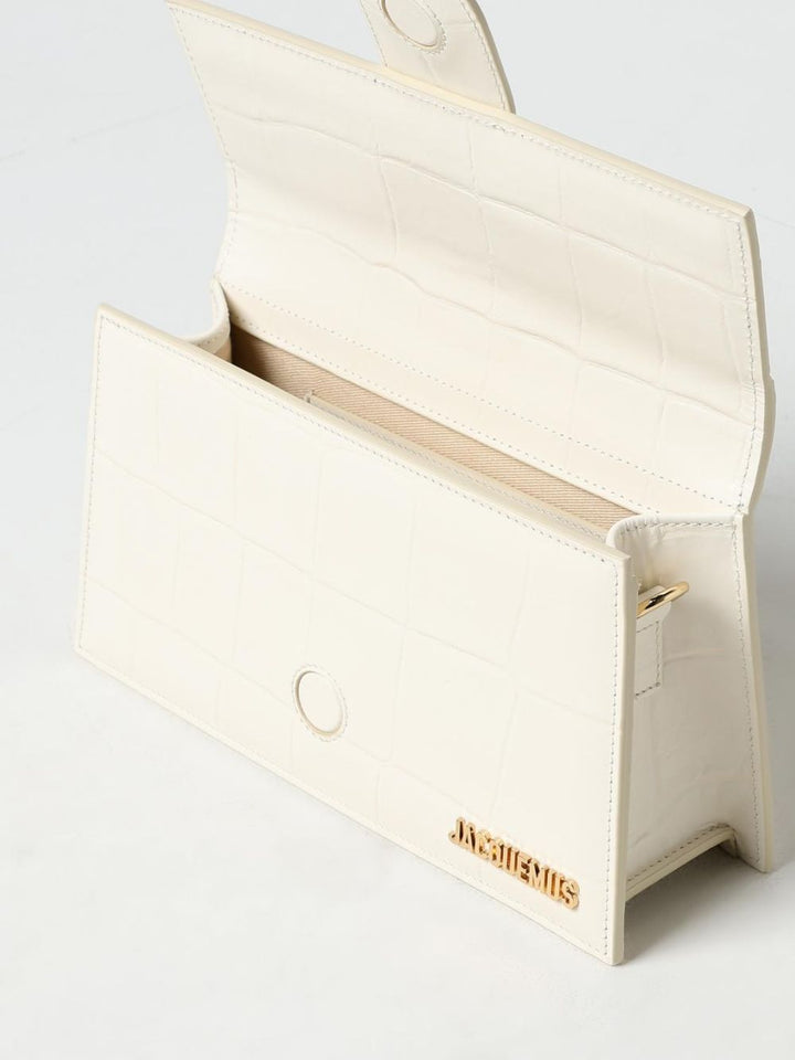 Jacquemus Ivory Cocco Le Grand Bambino Håndveske