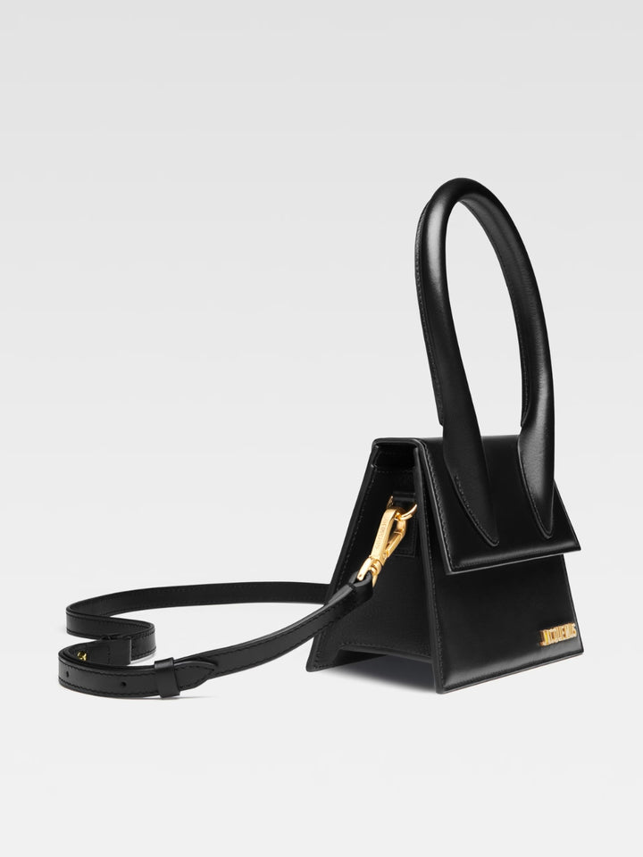Jacquemus svart Le Chiquito Moyen-veske i skinn