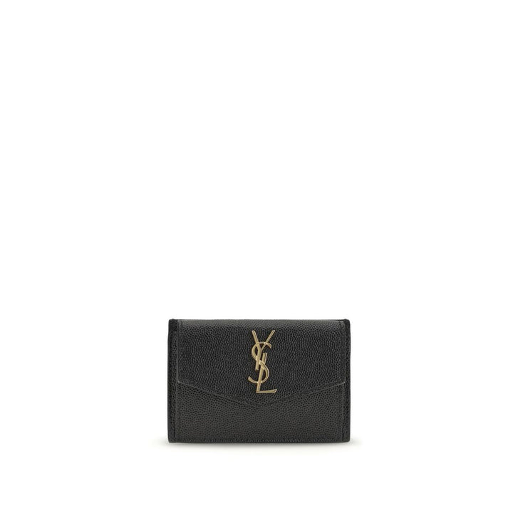 Saint Laurent Sort Kalveskinn Lommebok