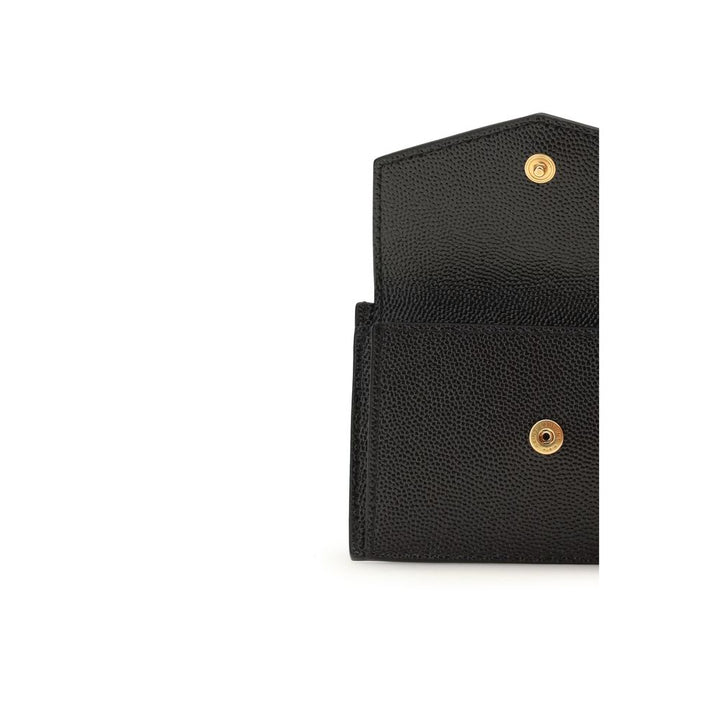 Saint Laurent Sort Kalveskinn Lommebok
