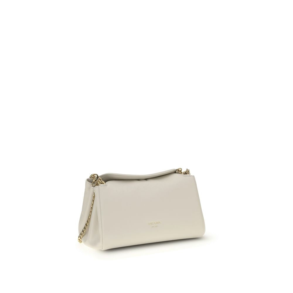 Bolso de hombro Prada de piel de becerro blanca Bos Taurus