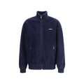 Chaqueta larga de poliamida azul de Prada