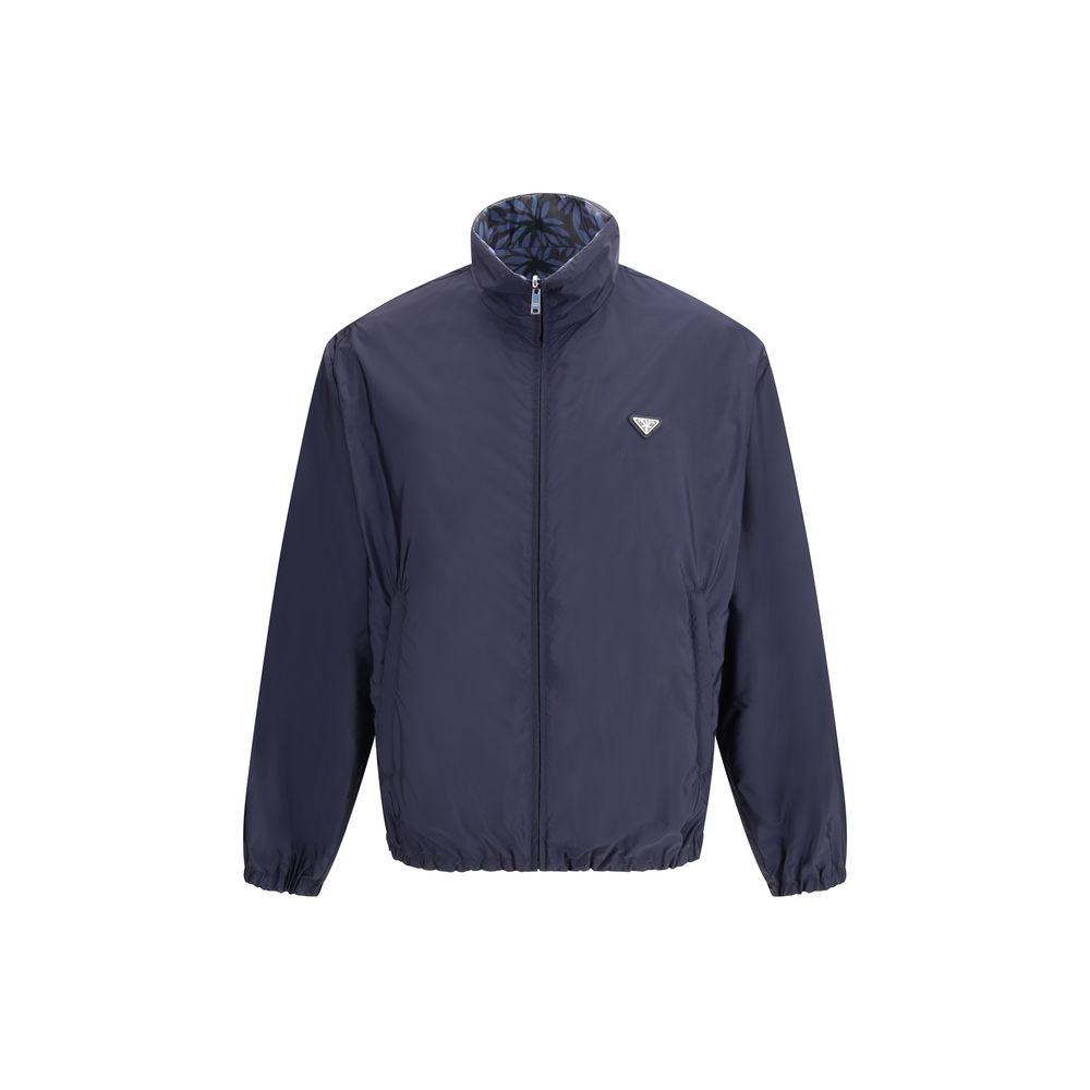 Blue Recycled Polyamide Shell Jacket