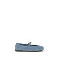 Bailarinas Prada de piel de cabra azul