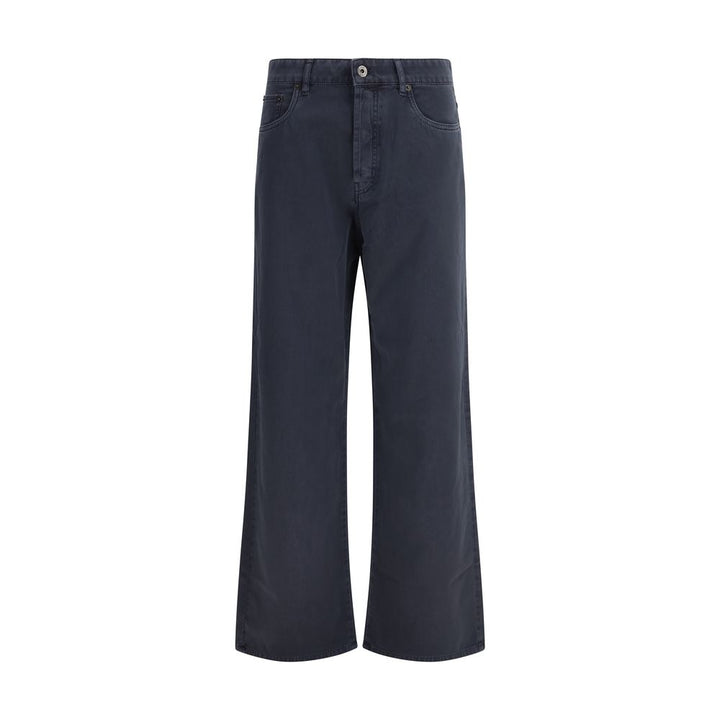 Miu Miu Blå Flared Jeans i Bomull