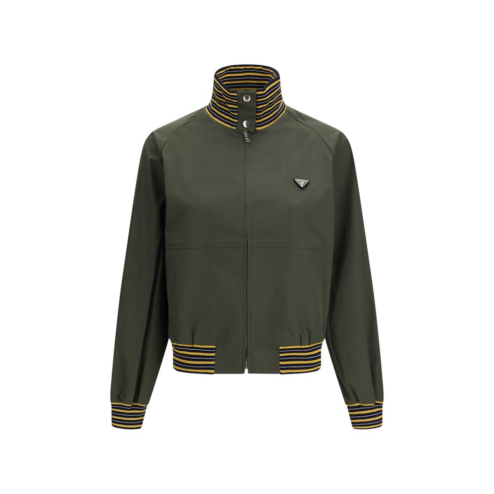Bomber bicolor de poliéster de Prada