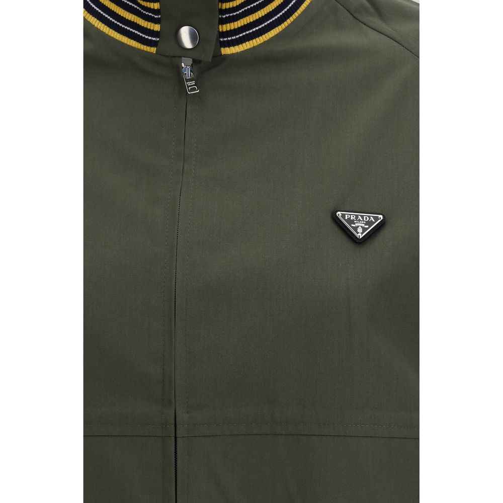 Bomber bicolor de poliéster de Prada