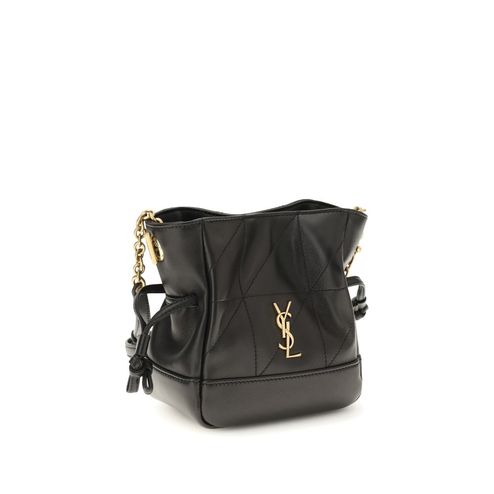 Saint Laurent Svart Lam Ovis Aries Aries Clutch Bag