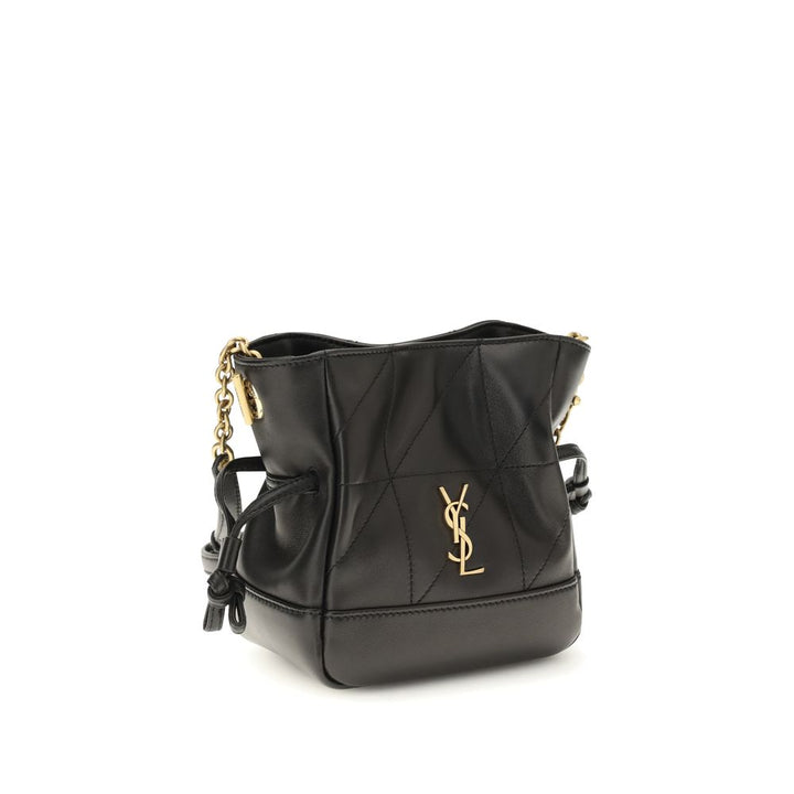 Saint Laurent Svart Lam Ovis Aries Aries Clutch Bag
