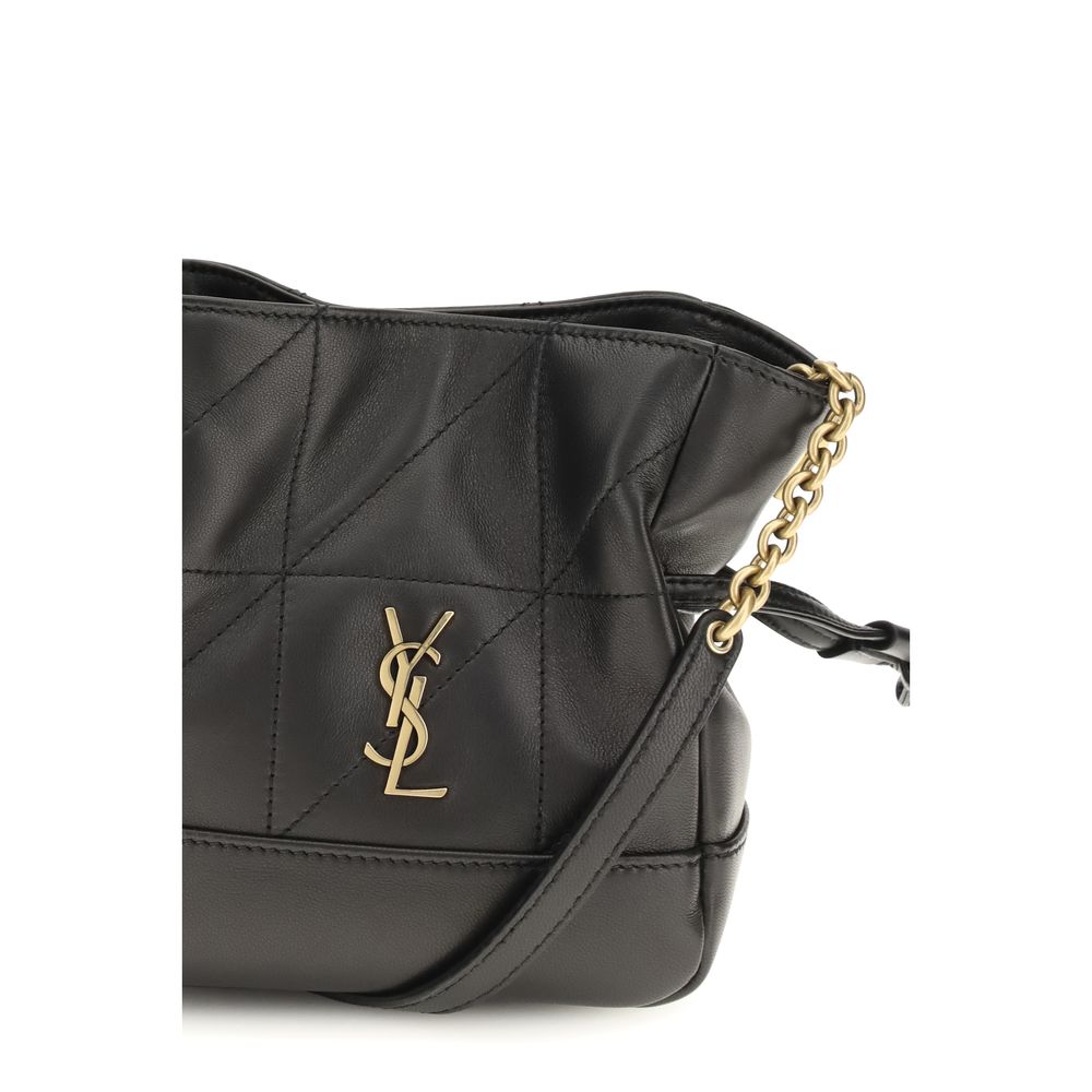 Saint Laurent Svart Lam Ovis Aries Aries Clutch Bag