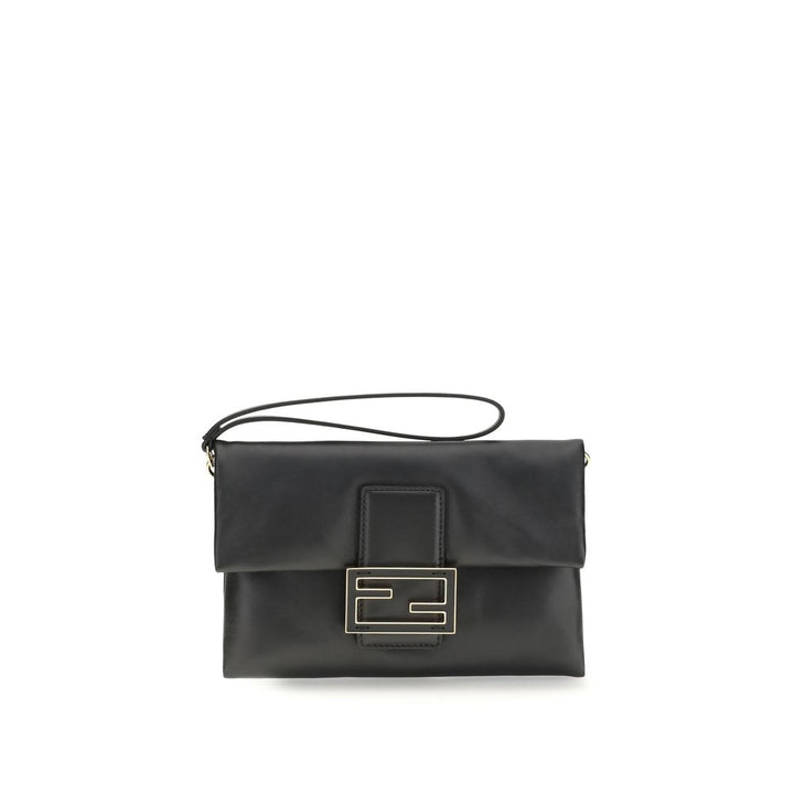 Fendi Svart Lam Ovis Aries Aries Clutch Bag
