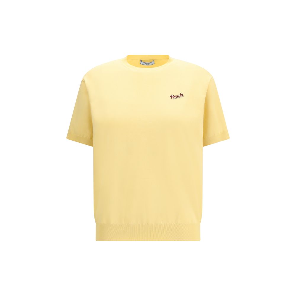 Sudadera bicolor de seda de Prada