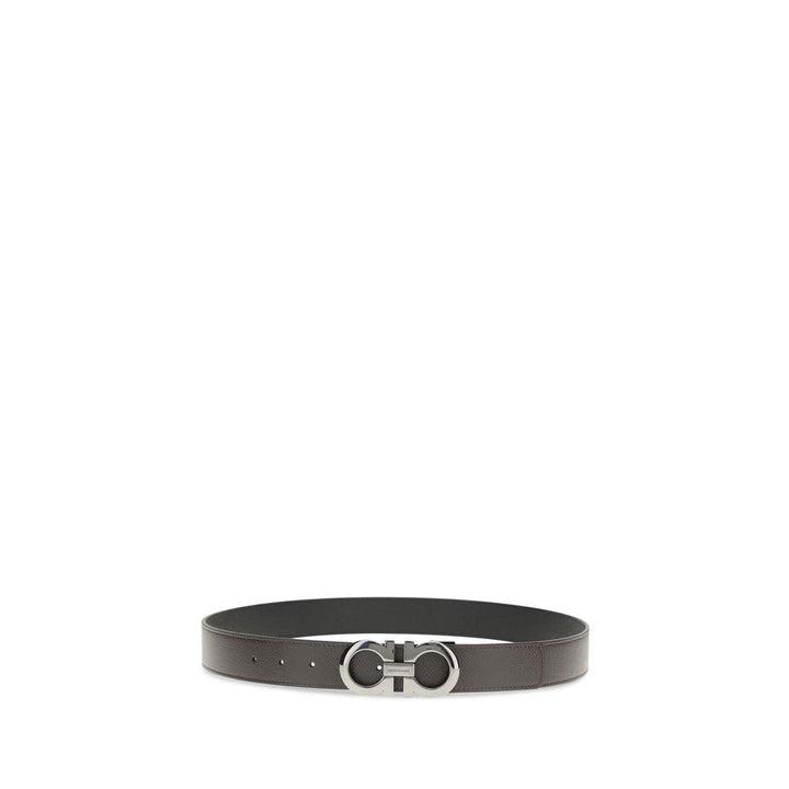 Ferragamo brunt kalveskinn Bos Taurus vanlig belte