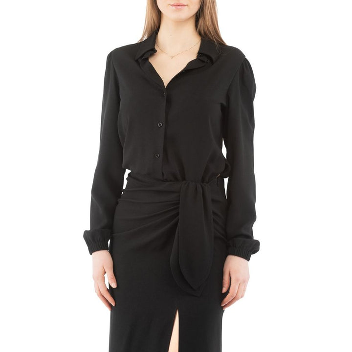 Moschino svart marabou kjole