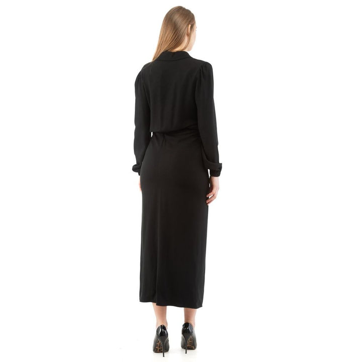 Moschino svart marabou kjole