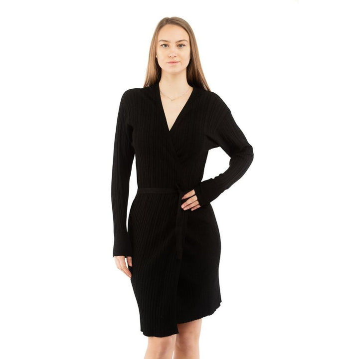 Moschino Sort Viscose Kjole