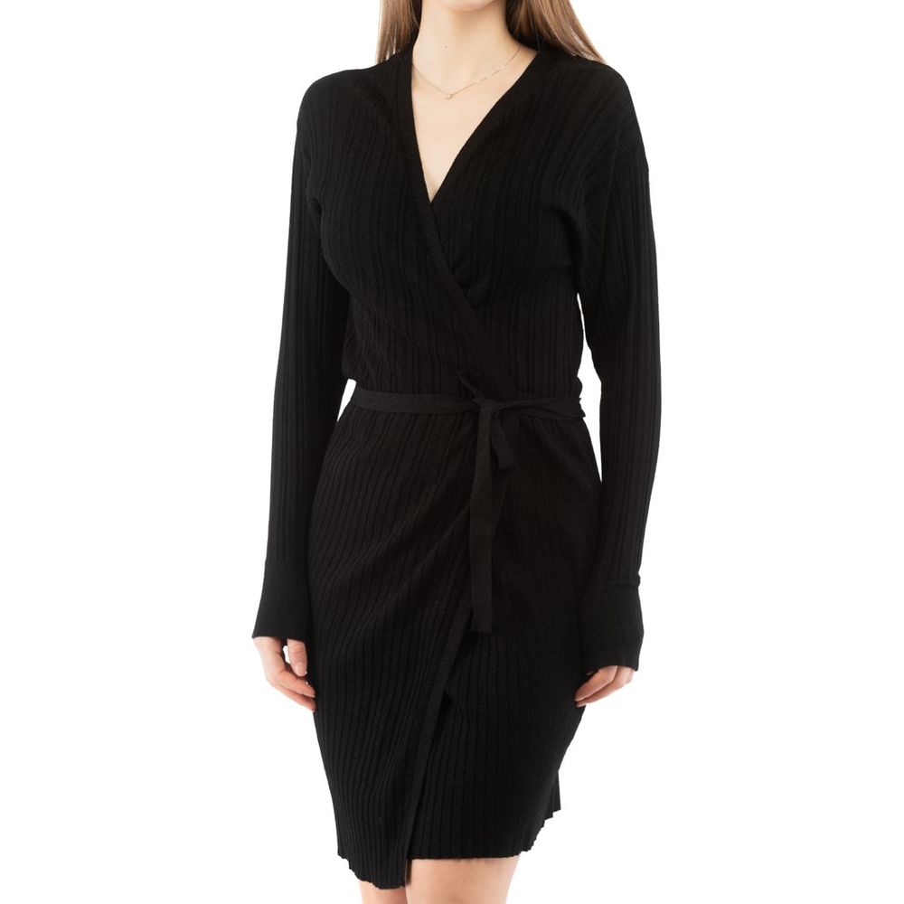 Moschino Sort Viscose Kjole