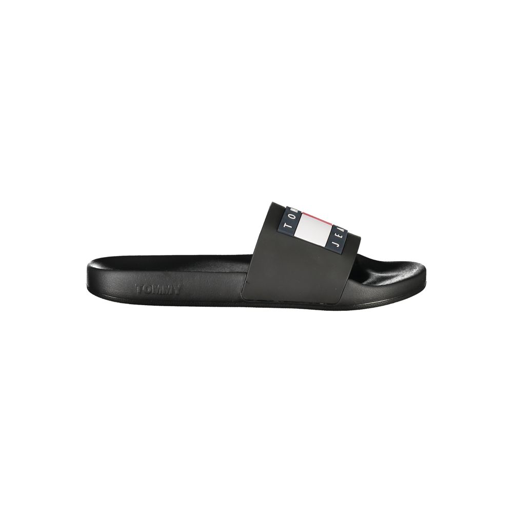 Tommy Hilfiger Svart Polyuretan Tøffel for Menn