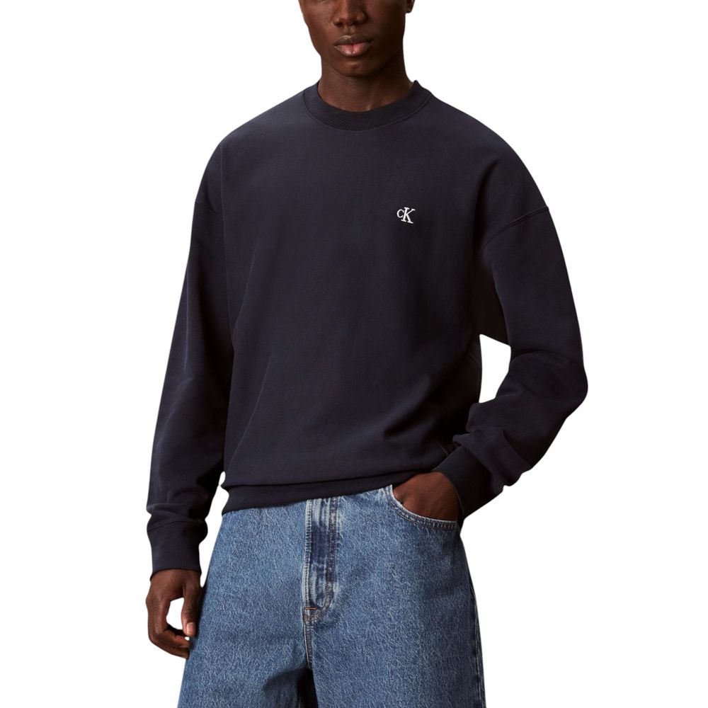 Calvin Klein Jeans Blue Cotton Sweatshirt