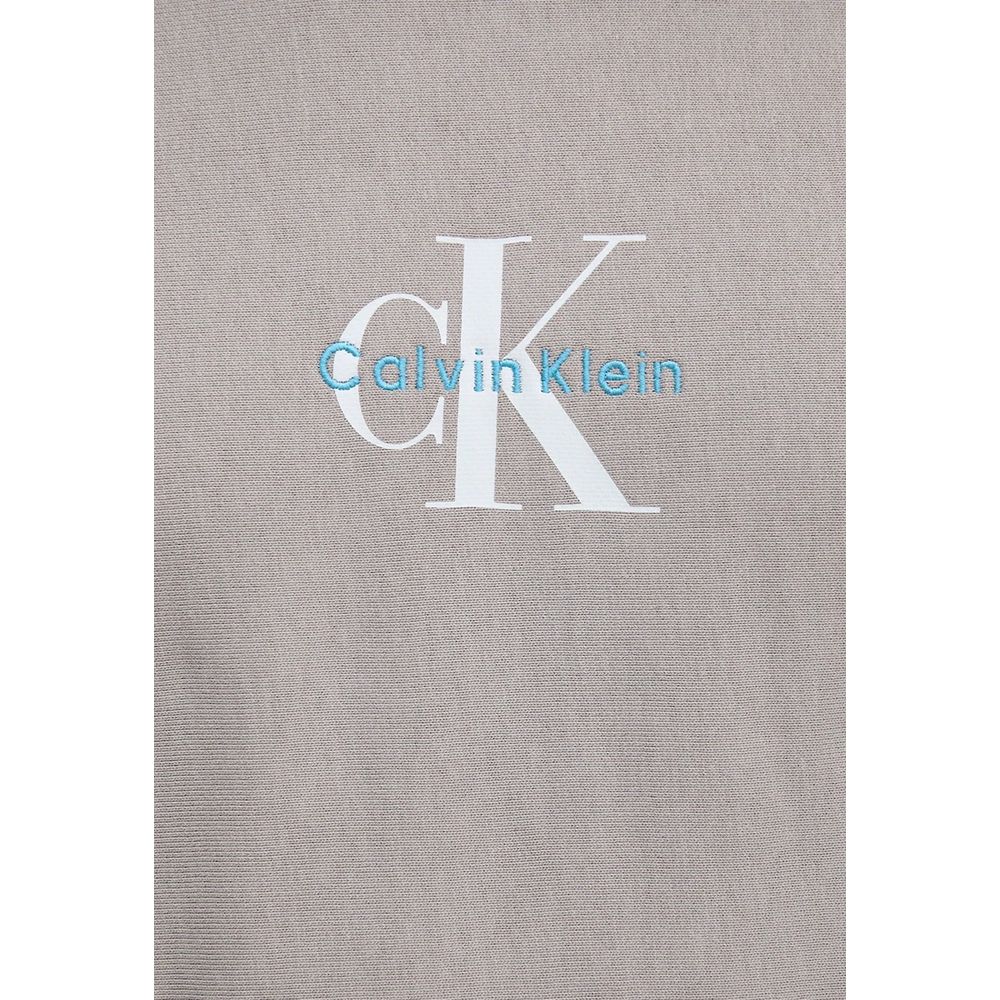 Calvin Klein Jeans Grå hettegenser i bomull