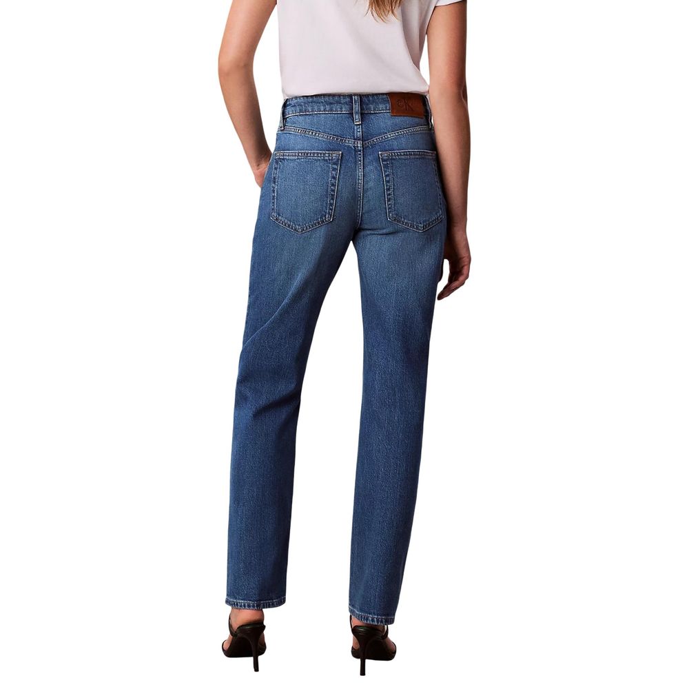 Calvin Klein Jeans Blå Mom Jeans i Bomull