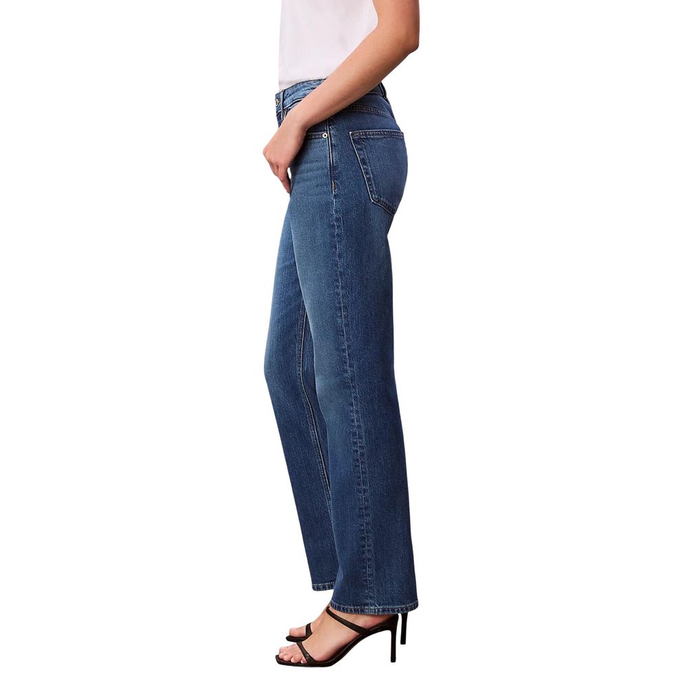 Calvin Klein Jeans Blå Mom Jeans i Bomull