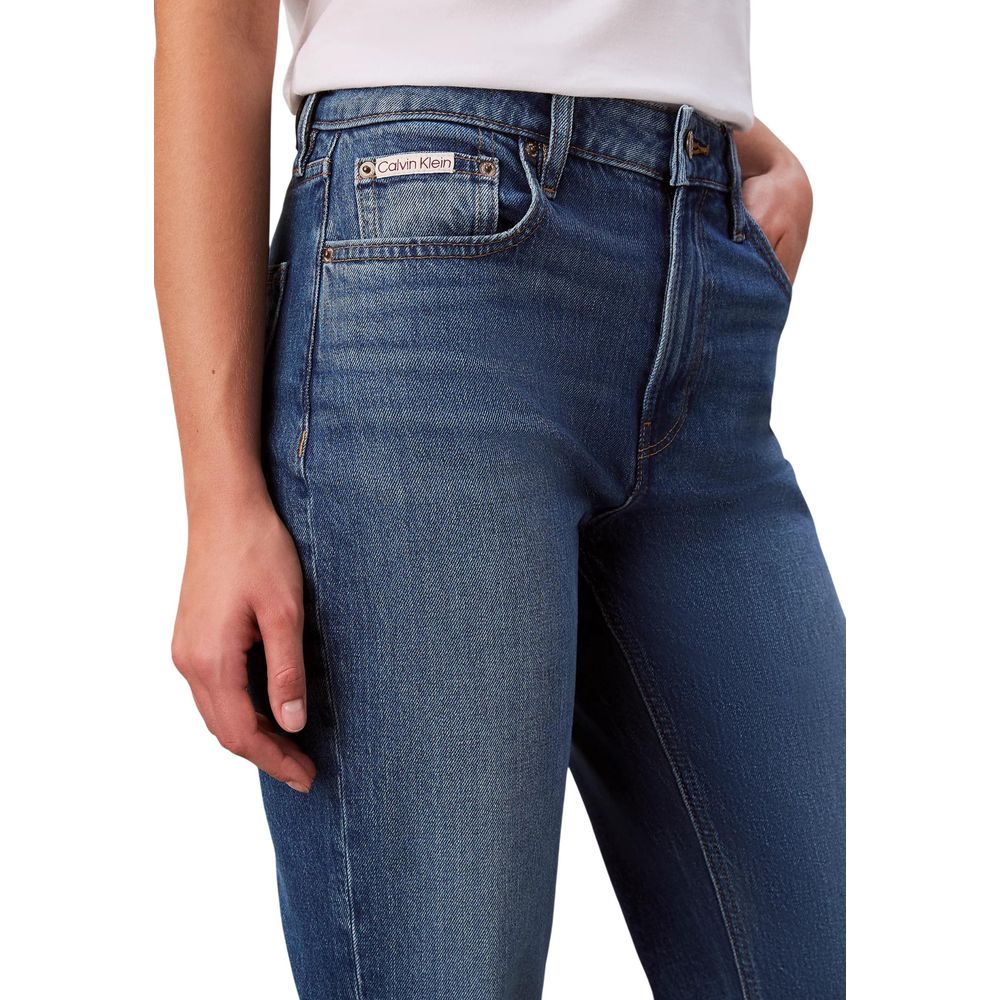 Calvin Klein Jeans Blå Mom Jeans i Bomull