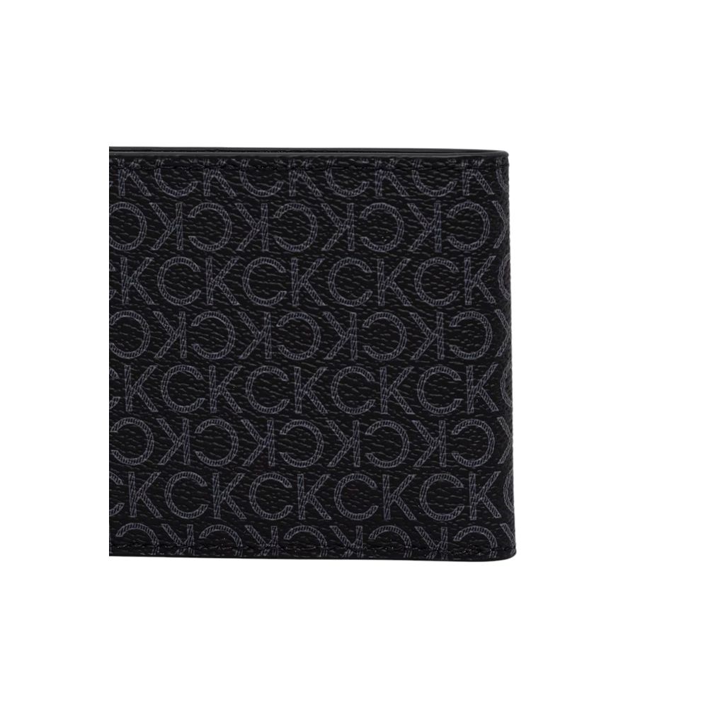 Calvin Klein lommebok i svart resirkulert polyester