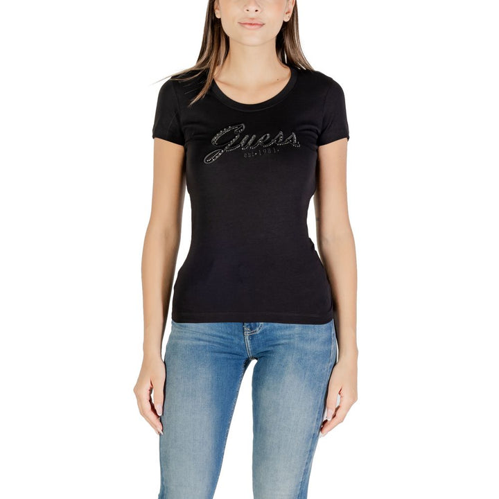 Guess svart bomulls-T-skjorte