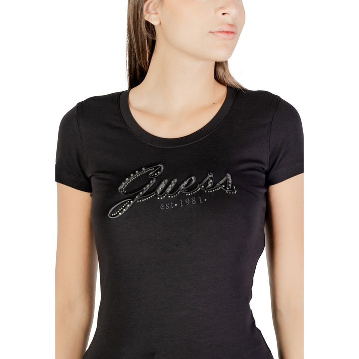 Guess svart bomulls-T-skjorte